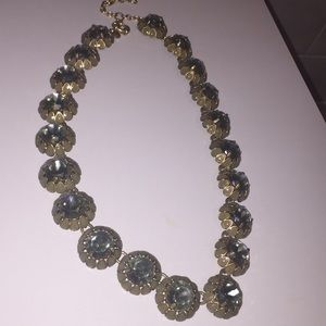 Taupe stone necklace